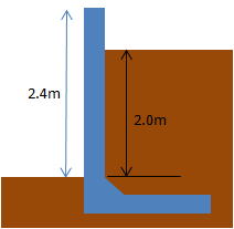 RC擁壁　高さ2ｍ　構造計算　設計
